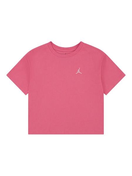  Jordan Kids Logo-embroidered T-shirt - Pink 