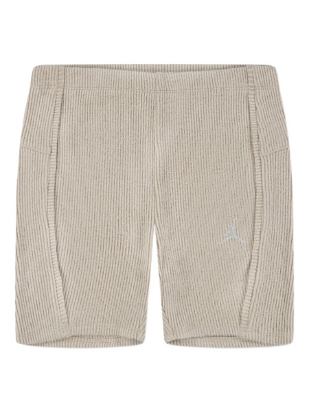  Jordan Kids Ribbed Logo-embroidered Shorts - Neutrals 