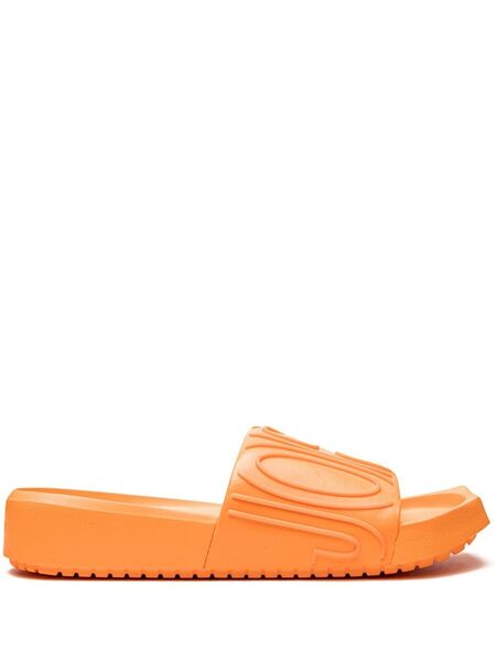  Jordan Nola Logo-embossed Slides - Orange 