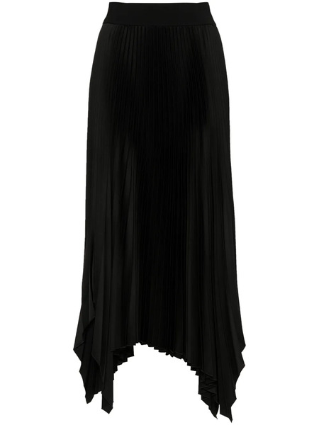  Joseph Ade Asymmetric Plissé Skirt - Black 