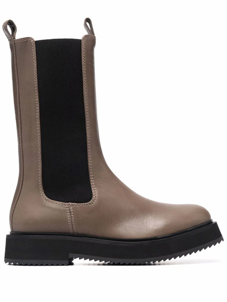  Joseph British Chelsea Leather Boots - Brown 