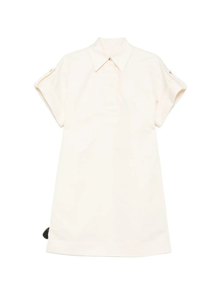  Joseph Collared Short-sleeve Mini Dress - Neutrals 