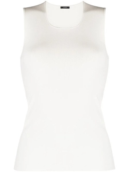  Joseph Knitted Stretch-silk Top - White 