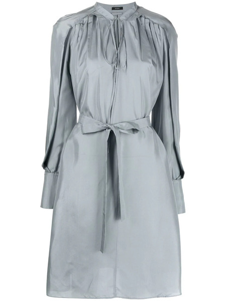  Joseph Long-sleeve Silk Dress - Grey 