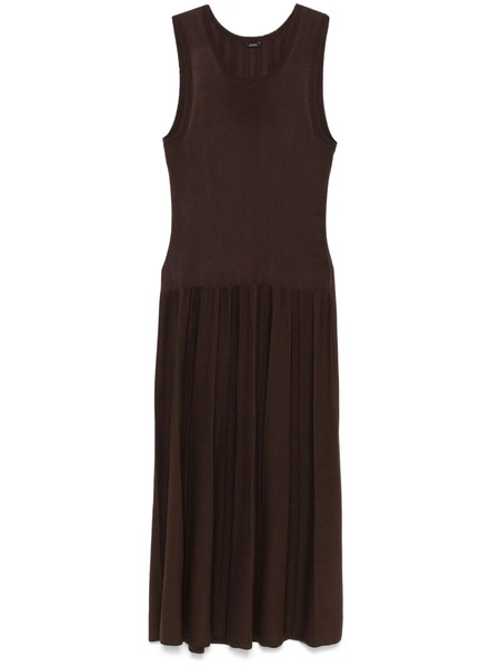 Joseph Ribbed Midi Dress - Brown 