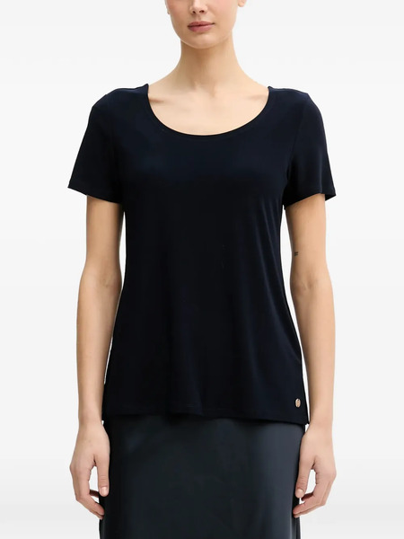  Joseph Ribkoff Button Short-sleeve Top - Blue 