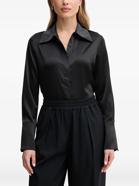  Joseph Ribkoff Collar-embellishment Shirt - Black 