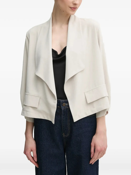  Joseph Ribkoff Gathered-sleeve Pocket Jacket - Neutrals 