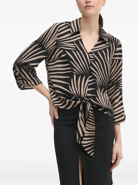  Joseph Ribkoff Geometric-pattern Shirt - Black 