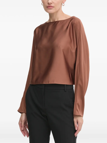  Joseph Ribkoff Long Sleeve Blouse - Brown 
