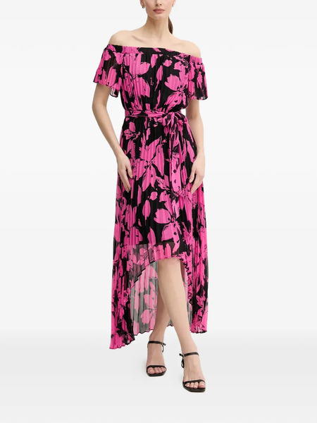  Joseph Ribkoff Off-shoulder Floral Dress - Pink 