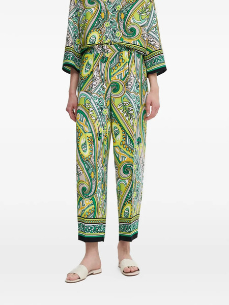  Joseph Ribkoff Paisley-print Trousers - Green 