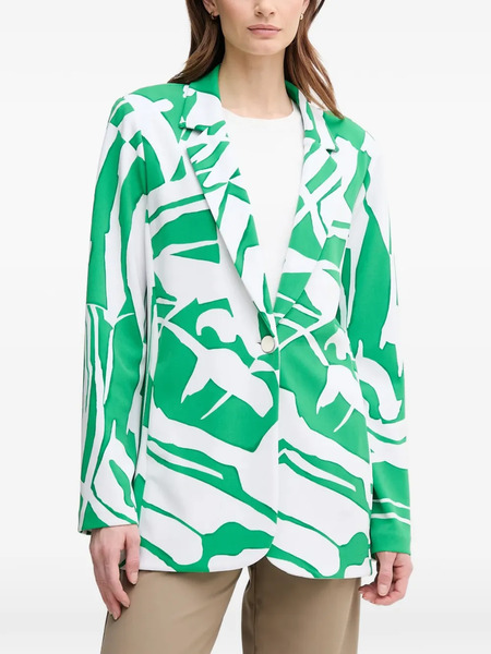  Joseph Ribkoff Patterned Single-breasted Blazer - Green 