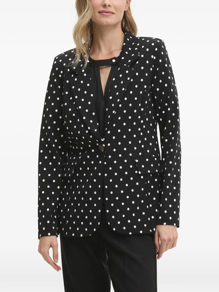  Joseph Ribkoff Polka-dot Blazer - Black 
