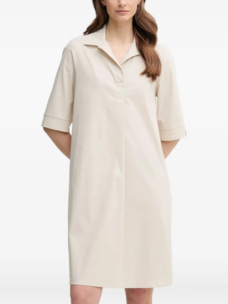  Joseph Ribkoff Polo-collar Mini Dress - Neutrals 