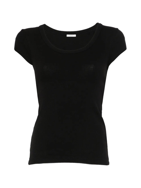  Joseph Saba Ribbed Top - Black 