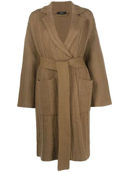  Joseph Striped Fine-knit Coat - Green 