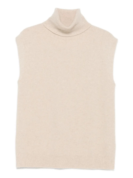  Joseph Turtleneck Sleeveless Vest - Neutrals 