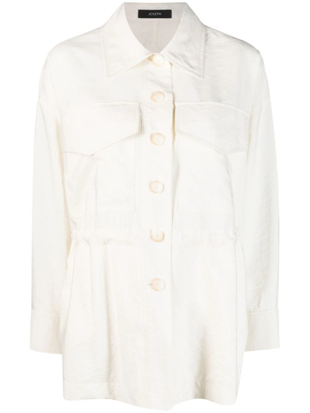  Joseph Welbeck Drawstring Shirt Jacket - Neutrals 