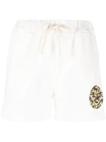  Joshua Sanders Camouflage Logo-print Drawstring Shorts - White 