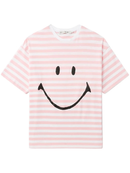  Joshua Sanders Glitter Smile T-shirt - Pink 