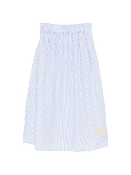  Joshua Sanders Seersucker Midi Skirt - Blue 