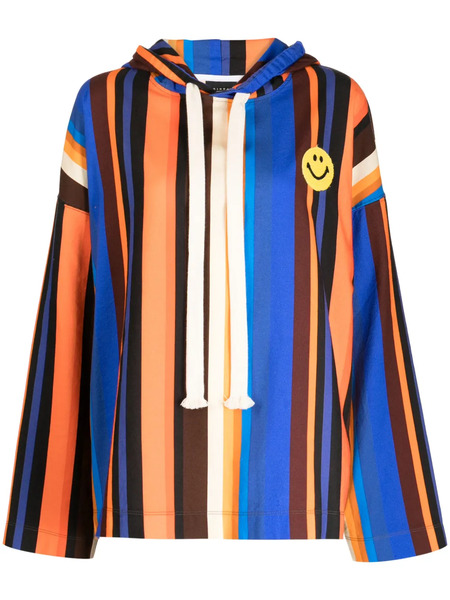  Joshua Sanders Smiley-patch Cotton Hoodie - Multicolour 
