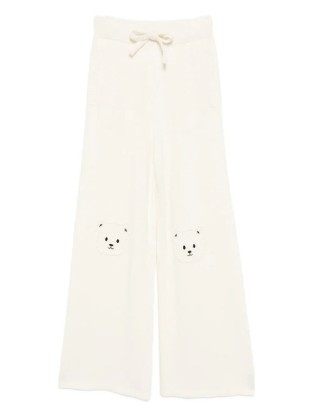  Joshua Sanders Teddy-embellished Knitted Trousers - Neutrals 