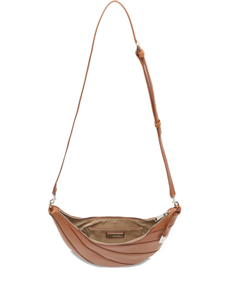  Joy Gryson Crescent-shaped Zipped Shoulder Bag - Brown 