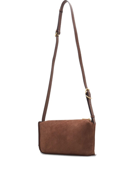  Joy Gryson Crescent Suede Zip-fastening Shoulder Bag - Brown 