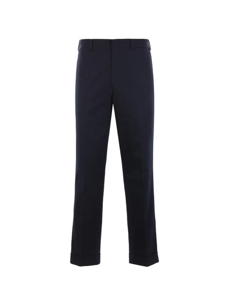  J.press Gabardine Turn Up Trousers - Blue 