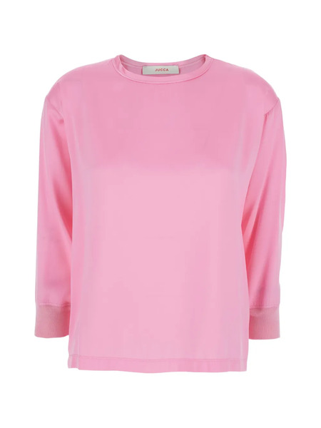  Jucca Crew-neck Long-sleeve T-shirt - Pink 