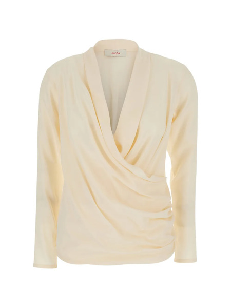  Jucca Draped Blouse - Neutrals 