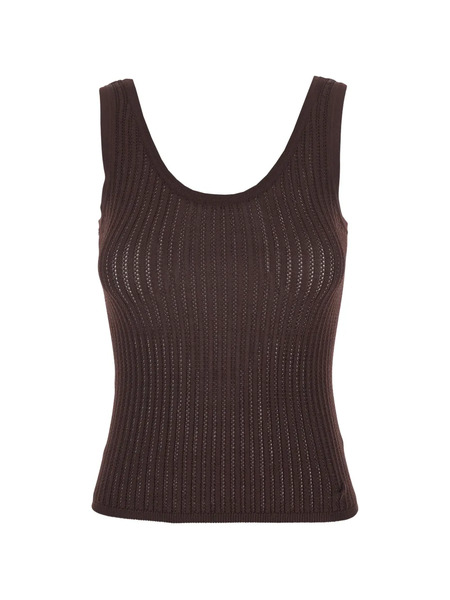  Jucca Knitted Tank Top - Brown 