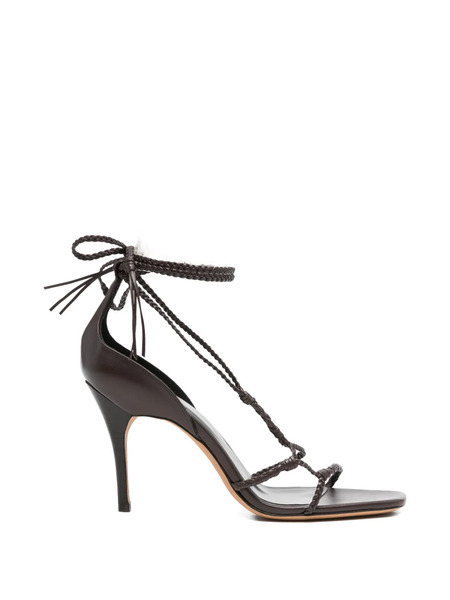  Jude Atlas Woven Heeled Sandals - Brown 