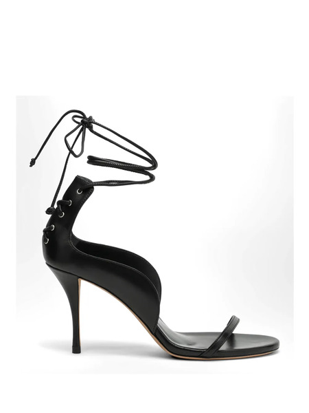  Jude Issa Lace-up Sandals - Black 
