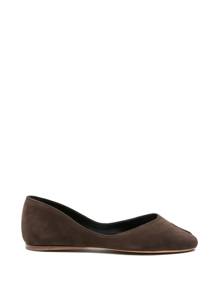  Jude Open-toe Ballet Flats - Brown 