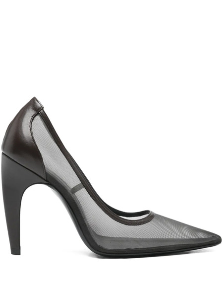  Jude Pointed-toe Mesh Pumps - Brown 