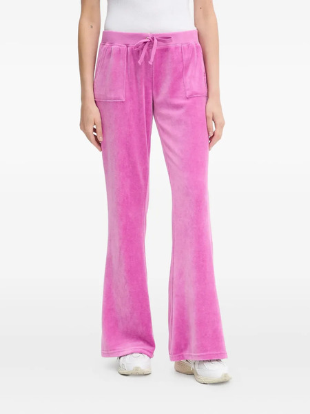  Juicy Couture Embroidered Patch-pocket Trousers - Pink 
