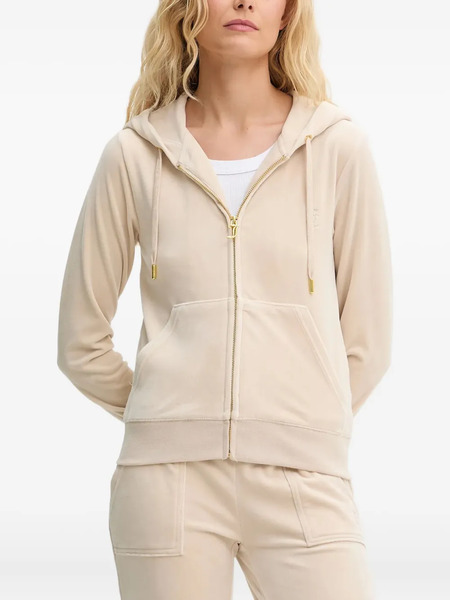  Juicy Couture Embroidered Zip-up Jacket - Neutrals 