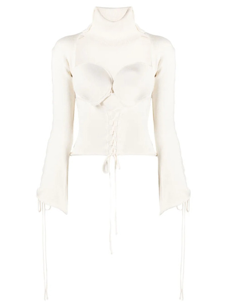  Julfer X-tina Knitted Top - White 