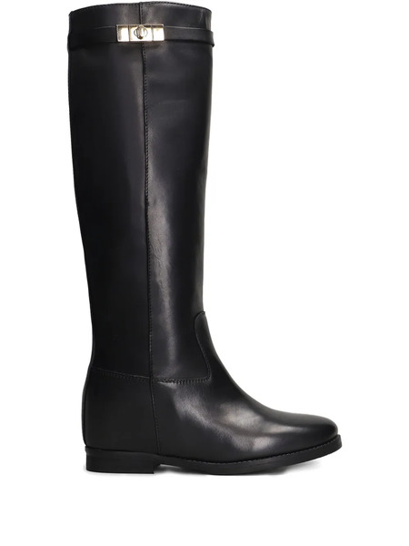  Julie Dee Buckle-fastening Leather Boots - Black 