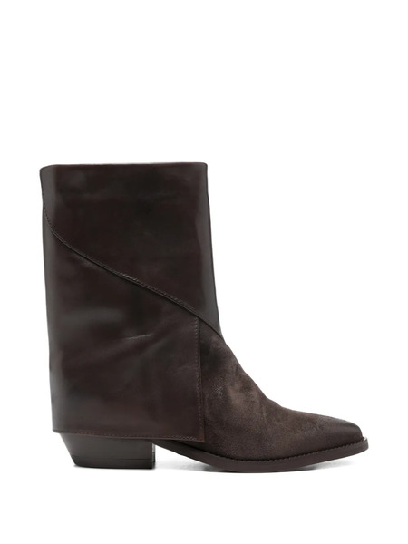 Julie Dee Pointed-toe Ankle Boots - Brown 