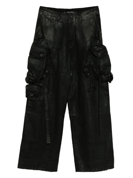  Julius Coated Wid-leg Trousers - Black 