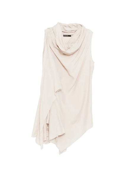  Julius Draped Hooded Vest - Neutrals 