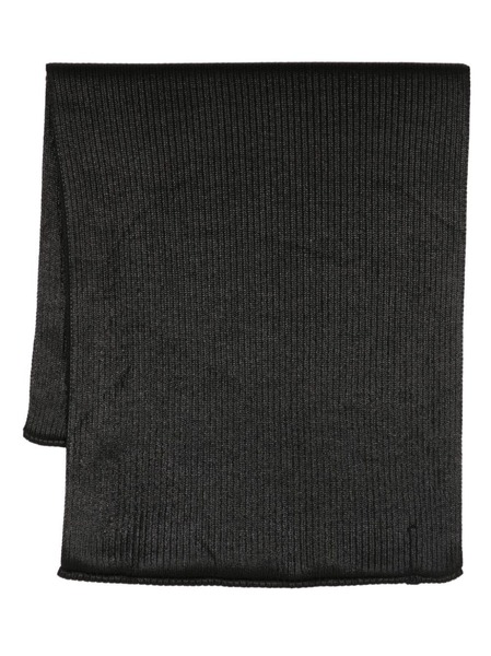  Julius Ribbed Circular-design Scarf - Black 
