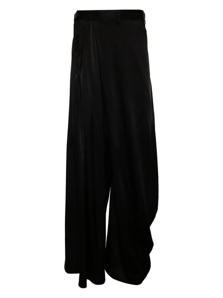  Julius Satin Dhoti Pants - Black 