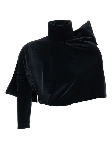 Junya Watanabe Asymmetric High-neck Top - Black 
