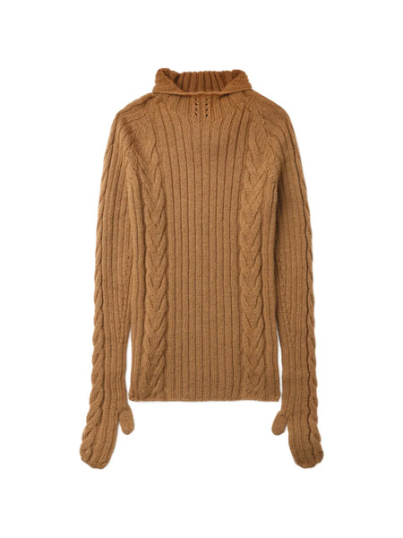  Junya Watanabe Cable-knit Sweater - Neutrals 