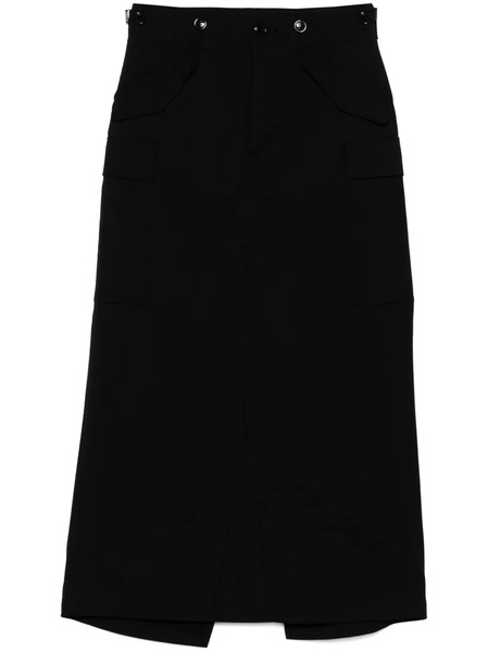  Junya Watanabe Cargo Midi Skirt - Black 